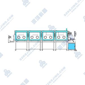 前開門式四節(jié)雙面八工位手套箱