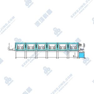 前開門式六節(jié)單面六工位手套箱