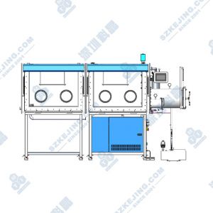 前開門式雙節(jié)雙面四工位手套箱（一體式）